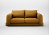 Nuvola 2 Seater Sofa Smart Cotton Linen Sahara / Walnut Stained