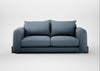 Nuvola 3 Seater Sofa Smart Cotton Linen Celestial / Walnut Stained