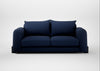 Nuvola 3 Seater Sofa Smart Cotton Linen Indigo / Black