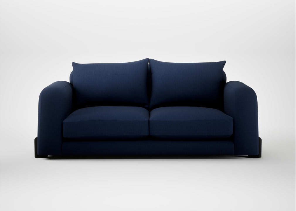 Nuvola 3 Seater Sofa Smart Cotton Linen Indigo / Black