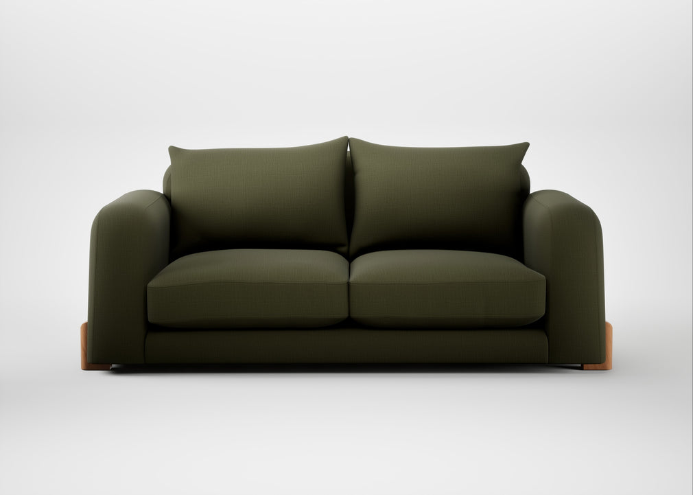 Nuvola 3 Seater Sofa Smart Cotton Linen Myrtle / Natural