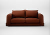 Nuvola 3 Seater Sofa Smart Cotton Linen Rust / Black