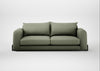 Nuvola 4 Seater Sofa Capelo Linen-Cotton Sage / Black