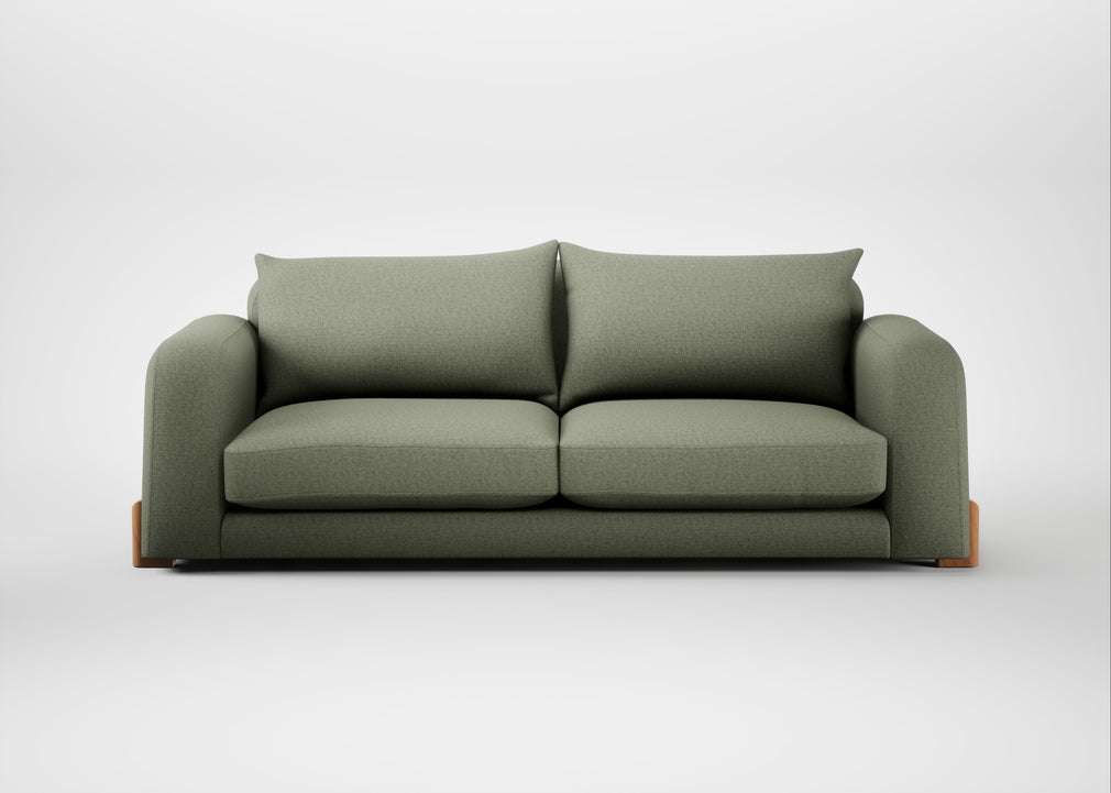 Nuvola 4 Seater Sofa Capelo Linen-Cotton Sage / Natural