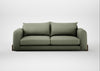Nuvola 4 Seater Sofa Capelo Linen-Cotton Sage / Walnut Stained