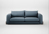 Nuvola 4 Seater Sofa Smart Cotton Linen Celestial / Walnut Stained