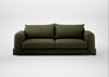 Nuvola 4 Seater Sofa Smart Cotton Linen Myrtle / Black
