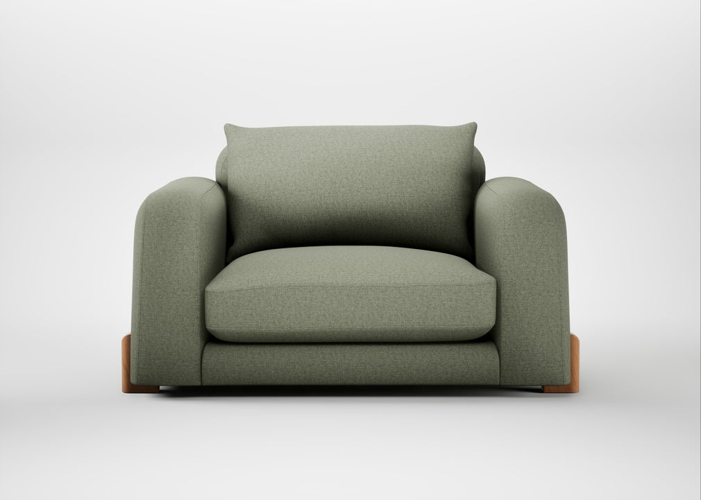 Nuvola Loveseat Capelo Linen-Cotton Sage / Natural