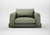 Nuvola Loveseat Capelo Linen-Cotton Sage / Walnut Stained