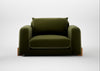 Nuvola Loveseat Cotton Velvet Evergreen / Natural