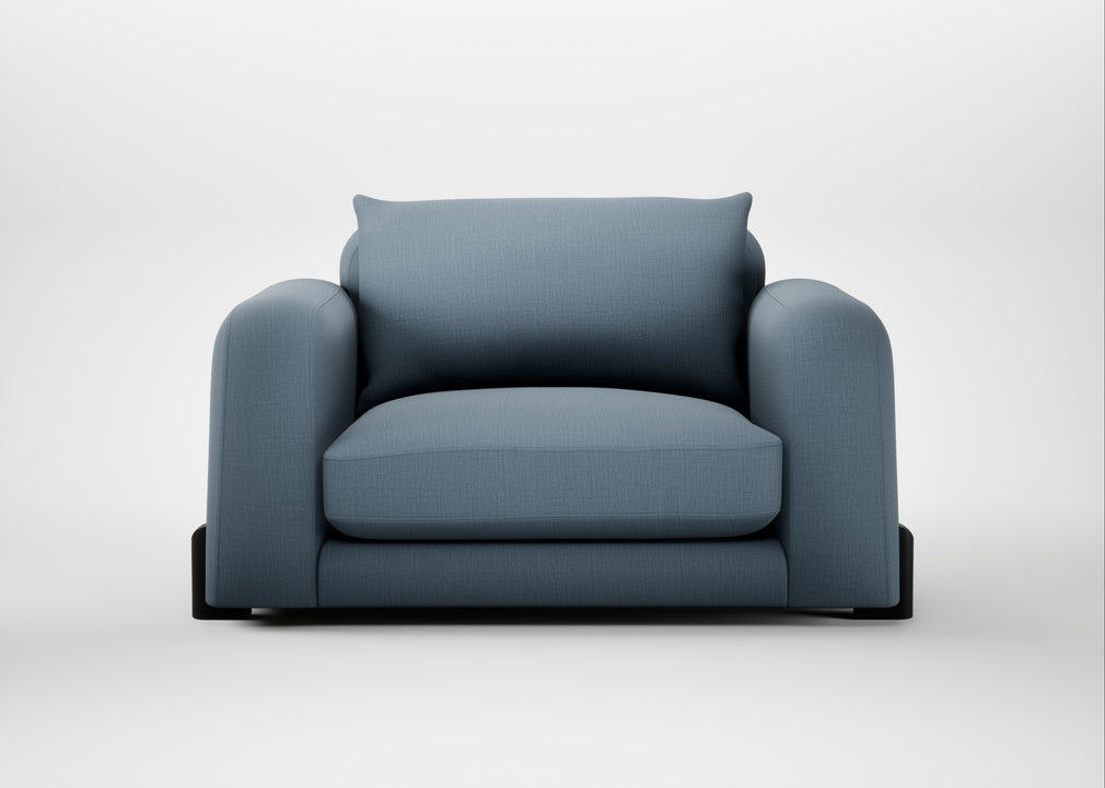 Nuvola Loveseat Smart Cotton Linen Celestial / Black