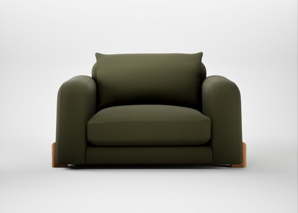 Nuvola Loveseat Smart Cotton Linen Myrtle / Natural