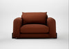 Nuvola Loveseat Smart Cotton Linen Rust / Black