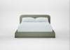 Nuvola Bed King / Capelo Linen-Cotton Sage / Walnut Stained