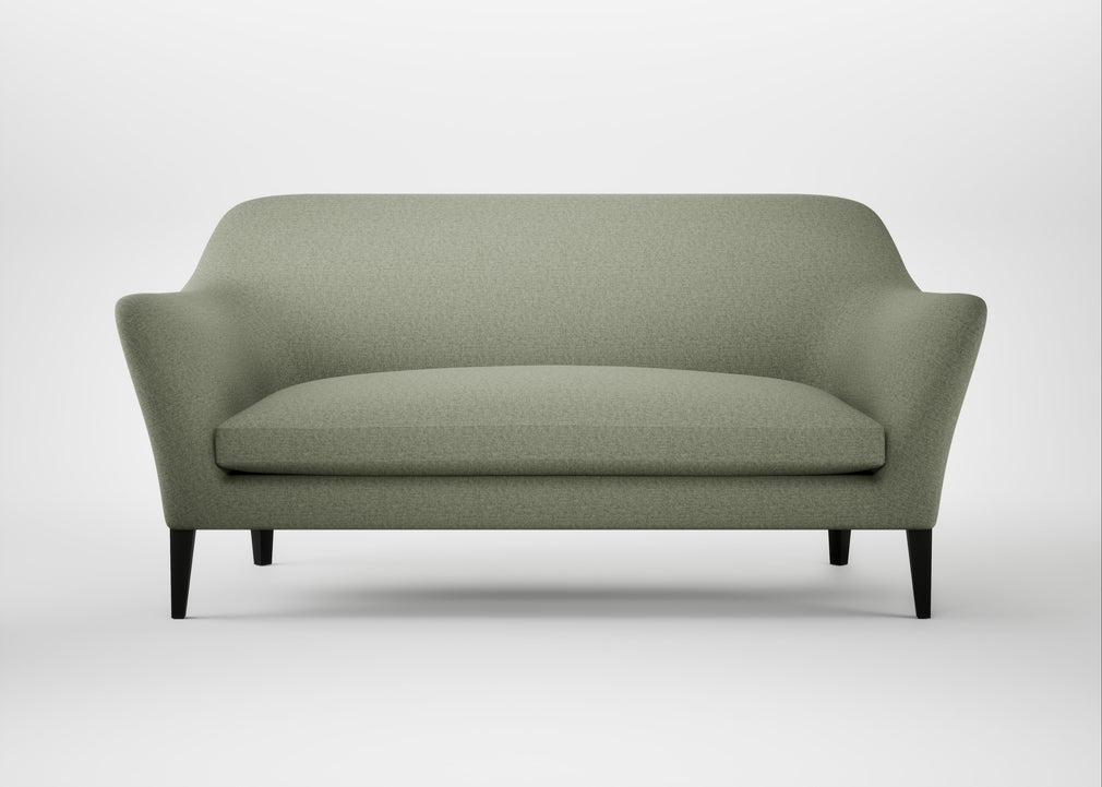 Wallis 3 Seater Sofa Capelo Linen-Cotton Sage / Black