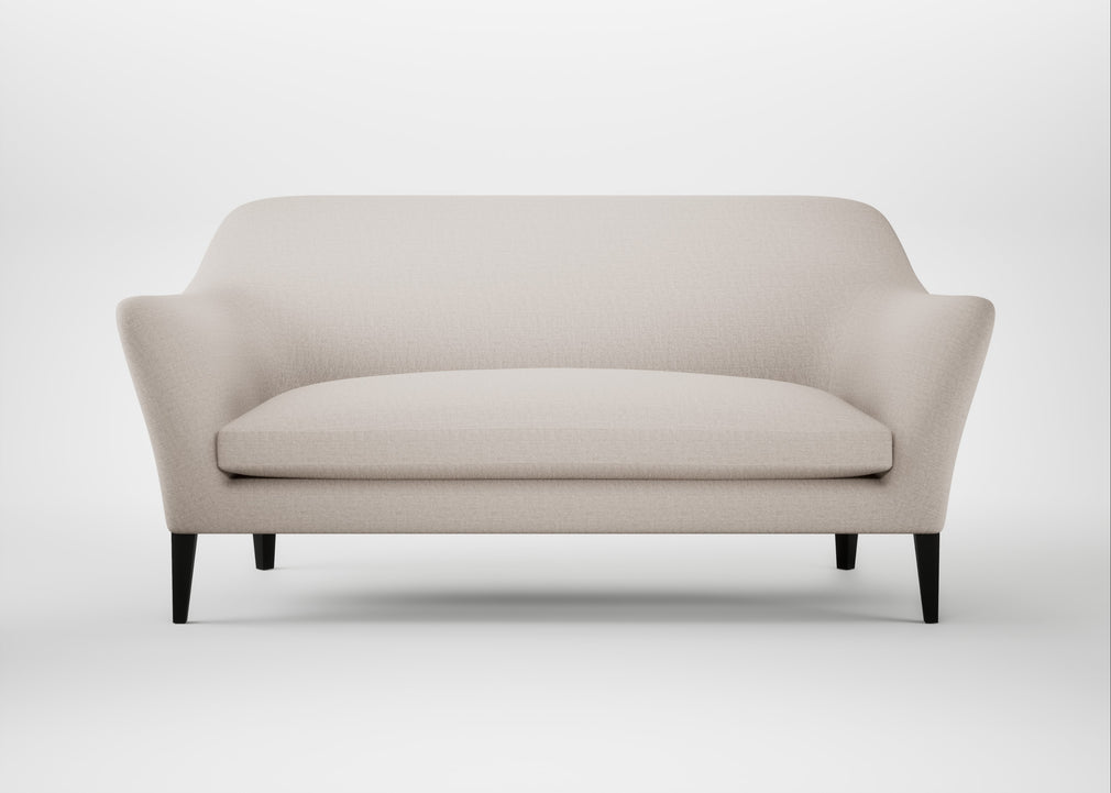 Wallis 3 Seater Sofa Capelo Linen-Cotton Sesame / Black