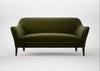 Wallis 3 Seater Sofa Cotton Velvet Evergreen / Walnut Stained