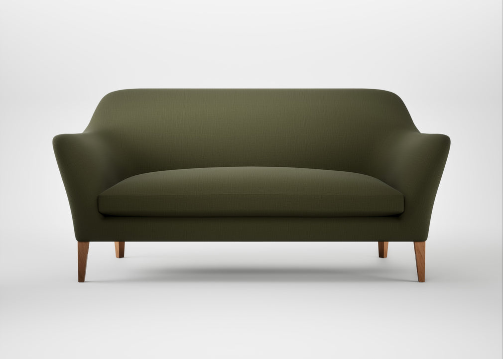 Wallis 3 Seater Sofa Smart Cotton Linen Myrtle / Natural
