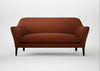 Wallis 3 Seater Sofa Smart Cotton Linen Rust / Black