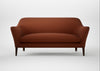 Wallis 3 Seater Sofa Smart Cotton Linen Rust / Walnut Stained