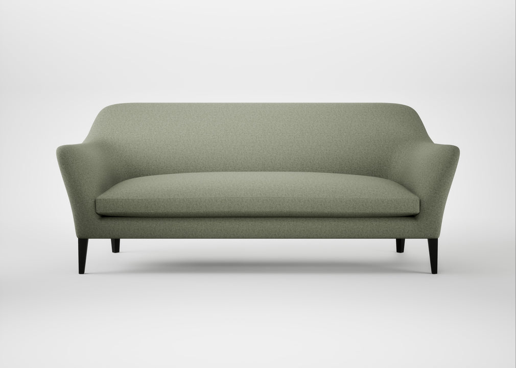 Wallis 4 Seater Sofa Capelo Linen-Cotton Sage / Black