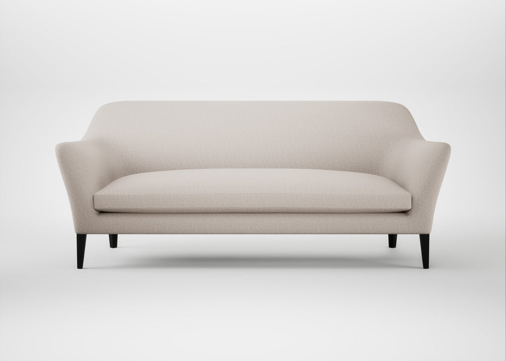 Wallis 4 Seater Sofa Capelo Linen-Cotton Sesame / Black