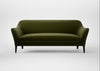 Wallis 4 Seater Sofa Cotton Velvet Evergreen / Black