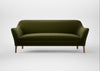 Wallis 4 Seater Sofa Cotton Velvet Evergreen / Natural