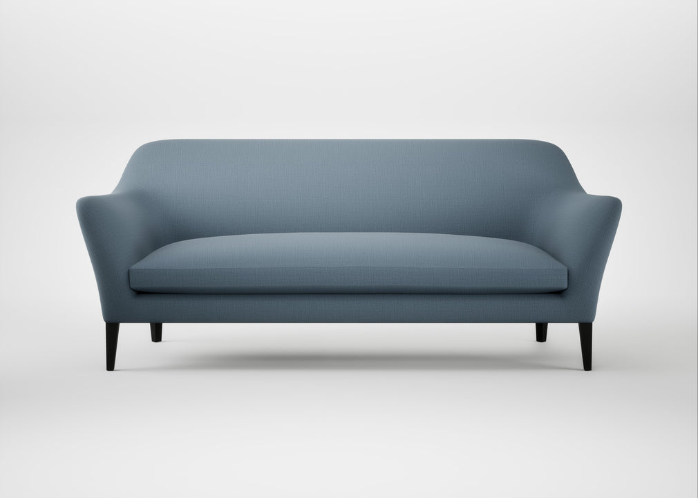 Wallis 4 Seater Sofa Smart Cotton Linen Celestial / Black