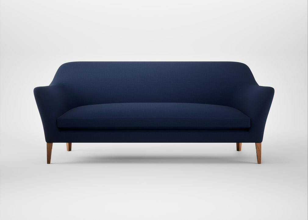 Wallis 4 Seater Sofa Smart Cotton Linen Indigo / Natural