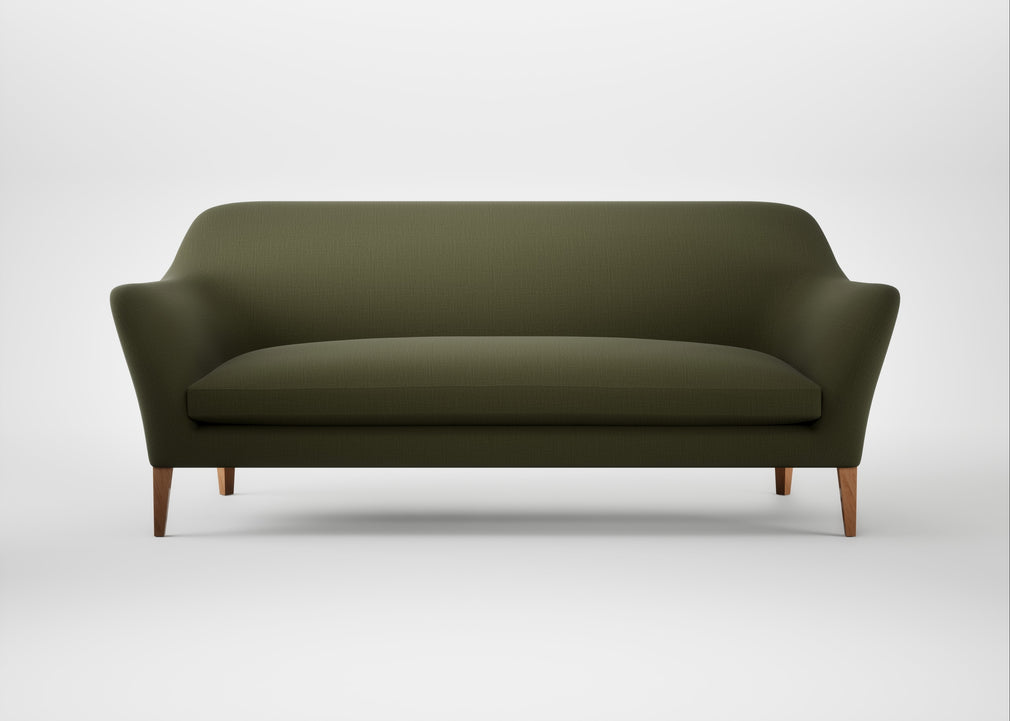Wallis 4 Seater Sofa Smart Cotton Linen Myrtle / Natural