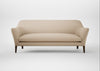 Wallis 4 Seater Sofa Smart Cotton Linen Rice / Walnut Stained