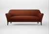 Wallis 4 Seater Sofa Smart Cotton Linen Rust / Black