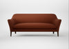 Wallis 4 Seater Sofa Smart Cotton Linen Rust / Walnut Stained