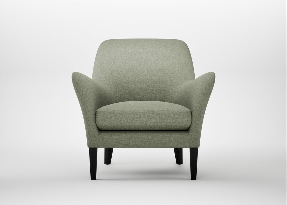 Wallis Armchair Capelo Linen-Cotton Sage / Black