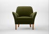 Wallis Armchair Cotton Velvet Evergreen / Natural