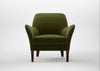 Wallis Armchair Cotton Velvet Evergreen / Walnut Stained