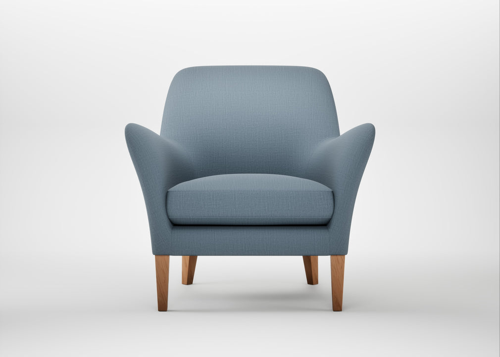 Wallis Armchair Smart Cotton Linen Celestial / Natural