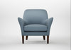 Wallis Armchair Smart Cotton Linen Celestial / Walnut Stained