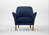 Wallis Armchair Smart Cotton Linen Indigo / Natural