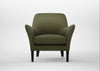 Wallis Armchair Smart Cotton Linen Myrtle / Black