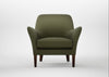 Wallis Armchair Smart Cotton Linen Myrtle / Walnut Stained