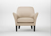 Wallis Armchair Smart Cotton Linen Rice / Black