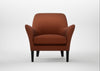 Wallis Armchair Smart Cotton Linen Rust / Black