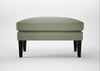 Wallis Ottoman Capelo Linen-Cotton Sage / Black