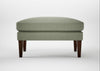 Wallis Ottoman Capelo Linen-Cotton Sage / Walnut Stained