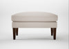 Wallis Ottoman Capelo Linen-Cotton Sesame / Walnut Stained