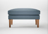 Wallis Ottoman Smart Cotton Linen Celestial / Natural