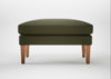 Wallis Ottoman Smart Cotton Linen Myrtle / Natural