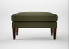 Wallis Ottoman Smart Cotton Linen Myrtle / Walnut Stained